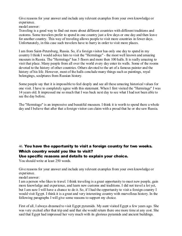 Sample IELTS Writing Task 2