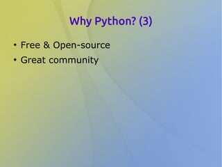 Python, the Language of Science and Engineering for Engineers | PDF