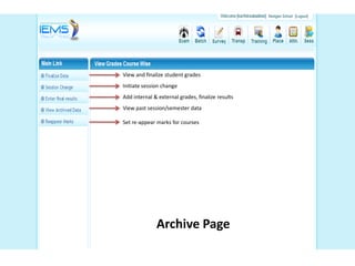 IEMS - Sub Admin Module | PDF