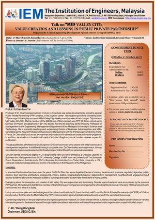 IEM Talk by Professor Dr Ir Chen Boon Tai | PDF