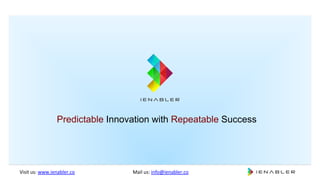 Predictable Innovation with Repeatable Success
Visit us: www.ienabler.co Mail us: info@ienabler.co
 