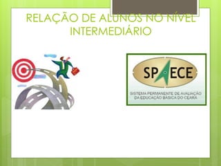 RELAÇÃO DE ALUNOS NO NÍVEL
      INTERMEDIÁRIO
 