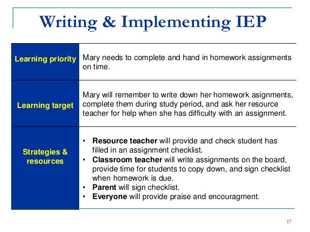 Iep goals examples help writing