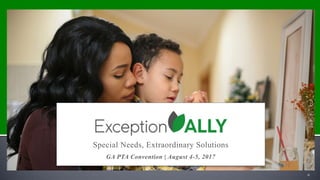Special Needs, Extraordinary Solutions
GA PTA Convention | August 4-5, 2017
0
 