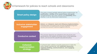 Policy Justification Development Implementing Education Policies: Effective Change in Education | PPTX
