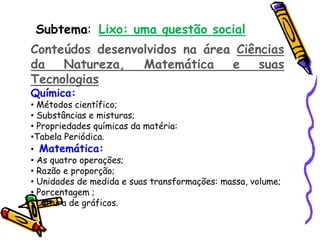  Atividades de classe e extraclasse