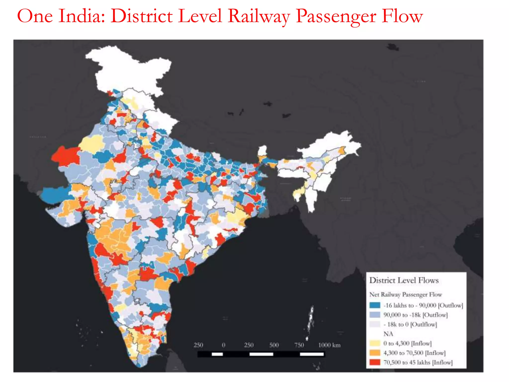 One India: District Level Railway Passenger Flow
 