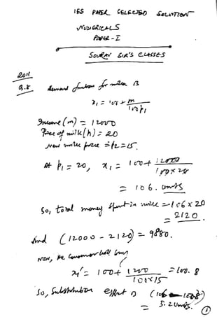 IES / INDIAN ECONOMIC SERVICES NOTES SOLUTIONS STUDY MATERIALS BY SOURAV SIR'S CLASSES