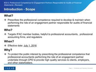 IES 8 - Professional Competence for Engagement Partners | PPTX