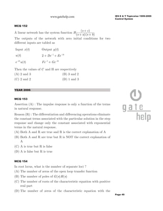Ies electronics engineering - control system | PDF