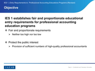 IES 1 - Entry Requirements | PPTX