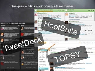 53 
Quelques outils à avoir pour maitriser Twitter. 
This work is licensed under a Creative Commons Attribution-NonCommercial 4.0 International License. @medhi 
 
