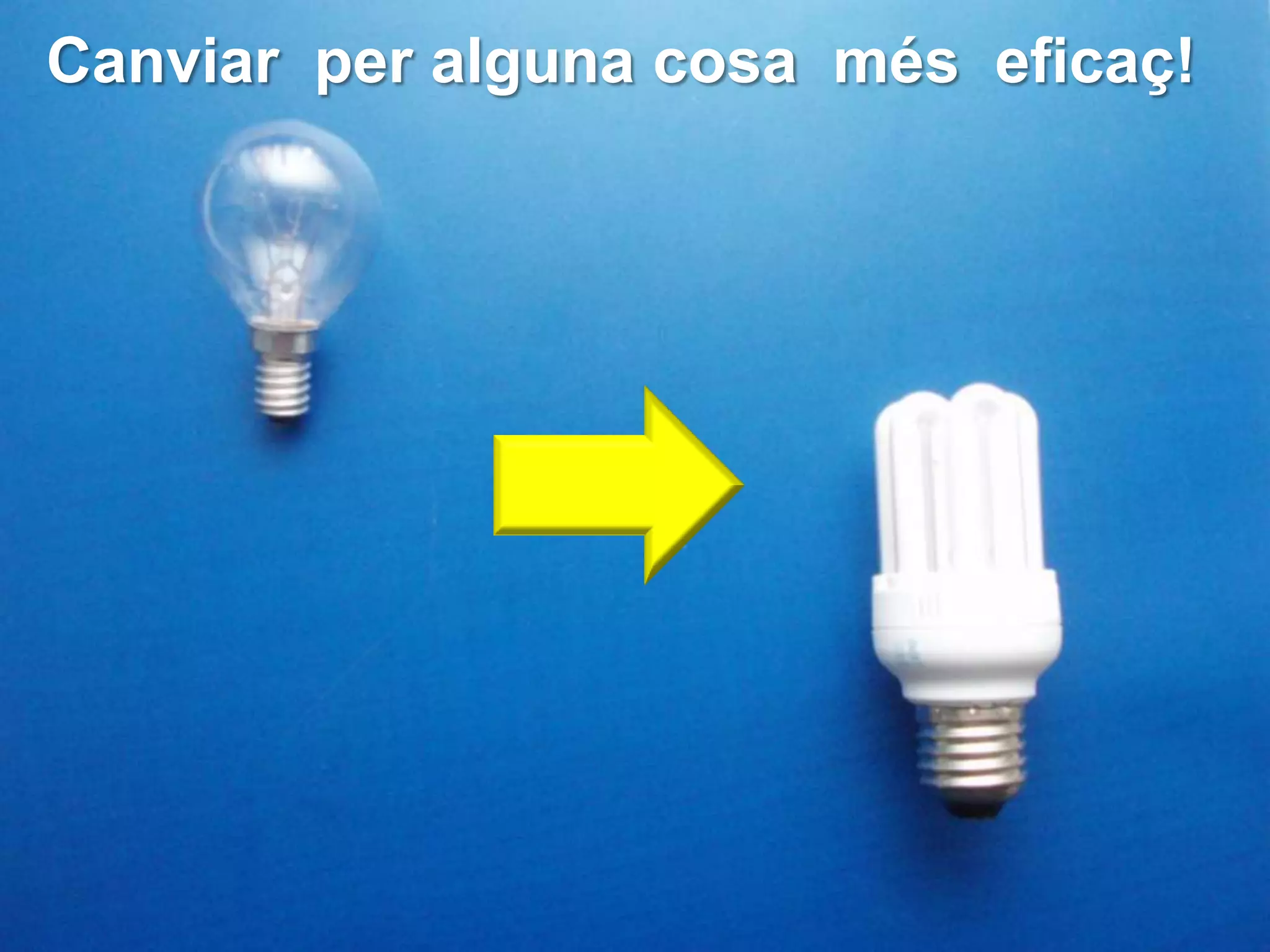 Canviar per alguna cosa més eficaç!
 