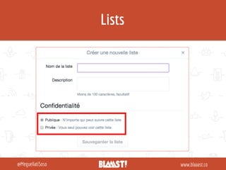Lists
www.blaaast.co@MeguellatiSoso
 