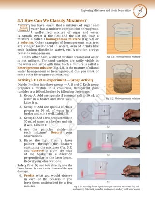 exploring mixture and their seperation notes | PDF