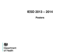 IESD 2013 – 2014
Posters
 