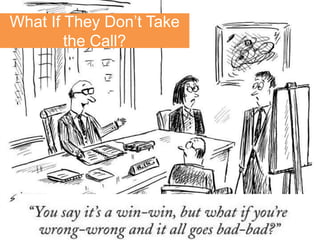 What If They Don’t Take
        slide title
        the Call?




 greg@gregstuart.com        Twitter.com/gregstuart
                       20
 