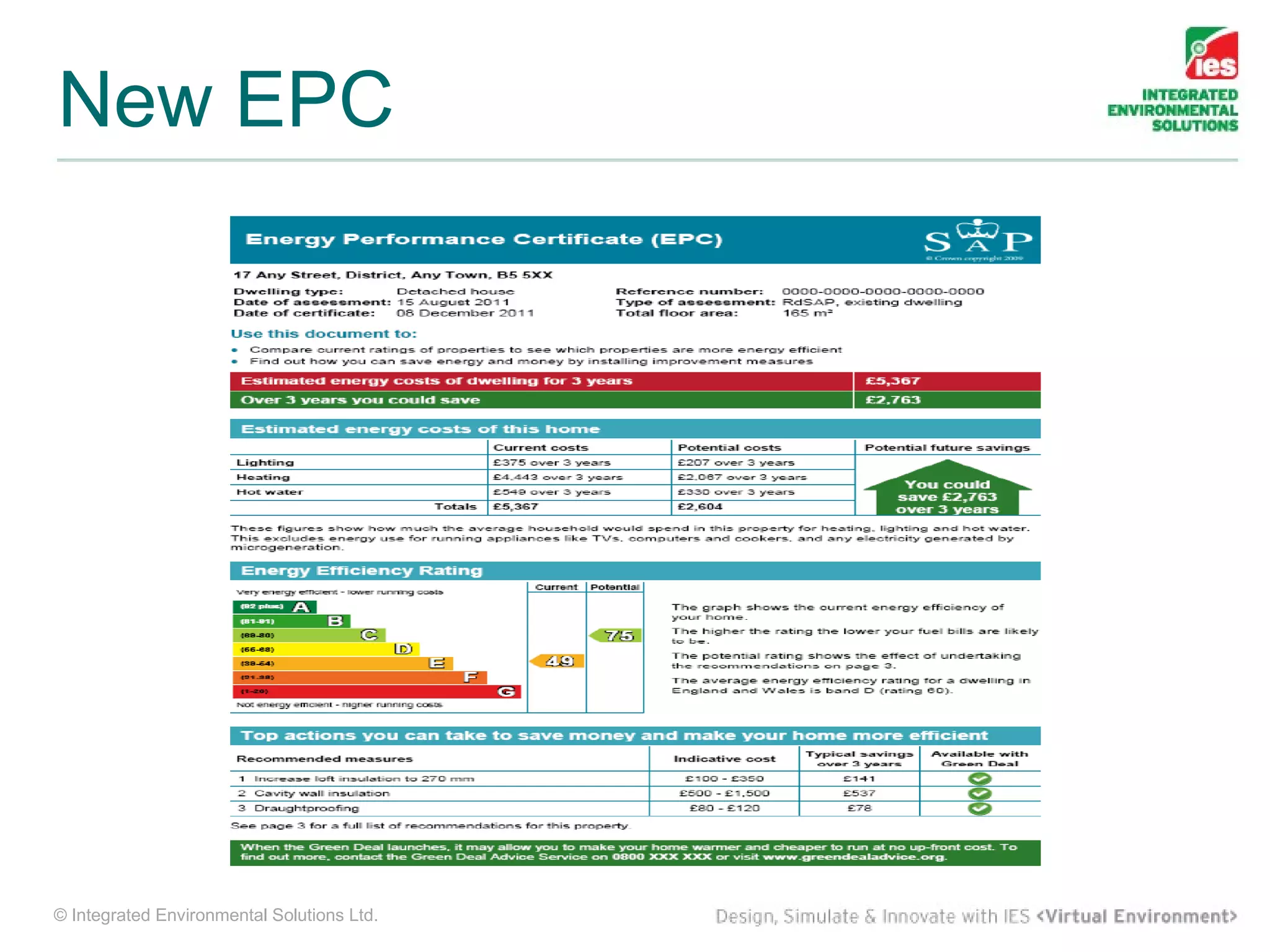 New EPC




© Integrated Environmental Solutions Ltd.
 