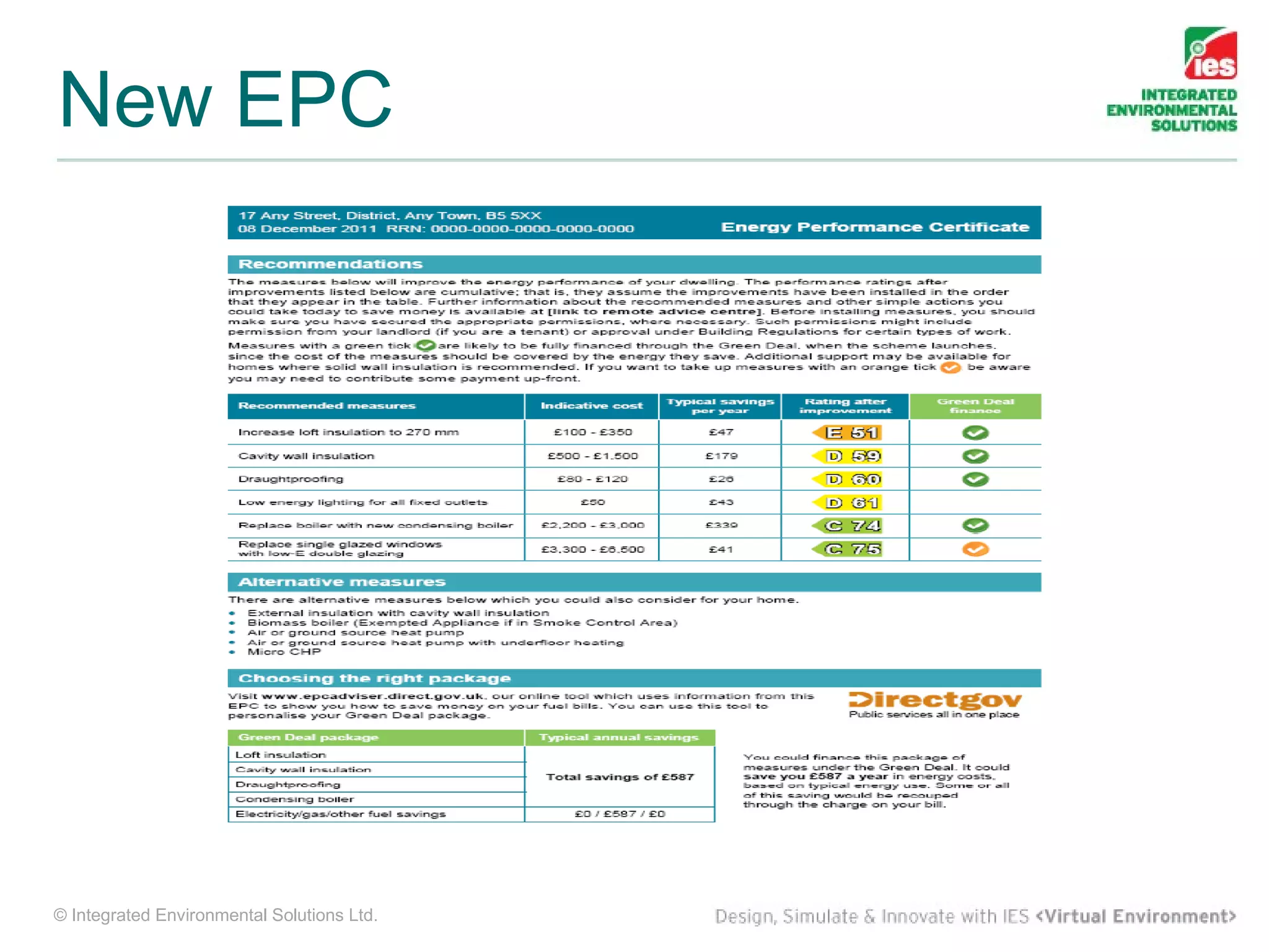 New EPC




© Integrated Environmental Solutions Ltd.
 