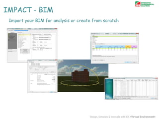 IMPACT - BIM
Import your BIM for analysis or create from scratch

 