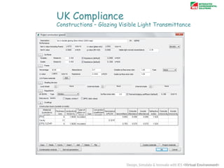 UK Compliance

Constructions – Glazing Visible Light Transmittance

 