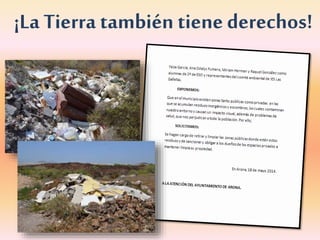 ¡La Tierra también tiene derechos!
 