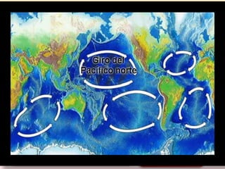 Resto de albatros muerto a causade la
ingesta de restos plásticos (MIDWAY)
Restos plásticos en el océano
 