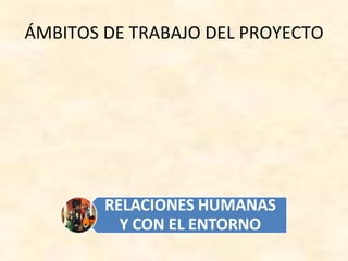 ÁMBITOS DE TRABAJO DEL PROYECTO
 