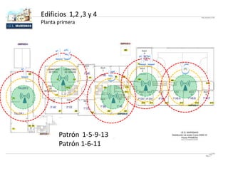 Patrón 1-5-9-13
Patrón 1-6-11
Edificios 1,2 ,3 y 4
Planta primera
 