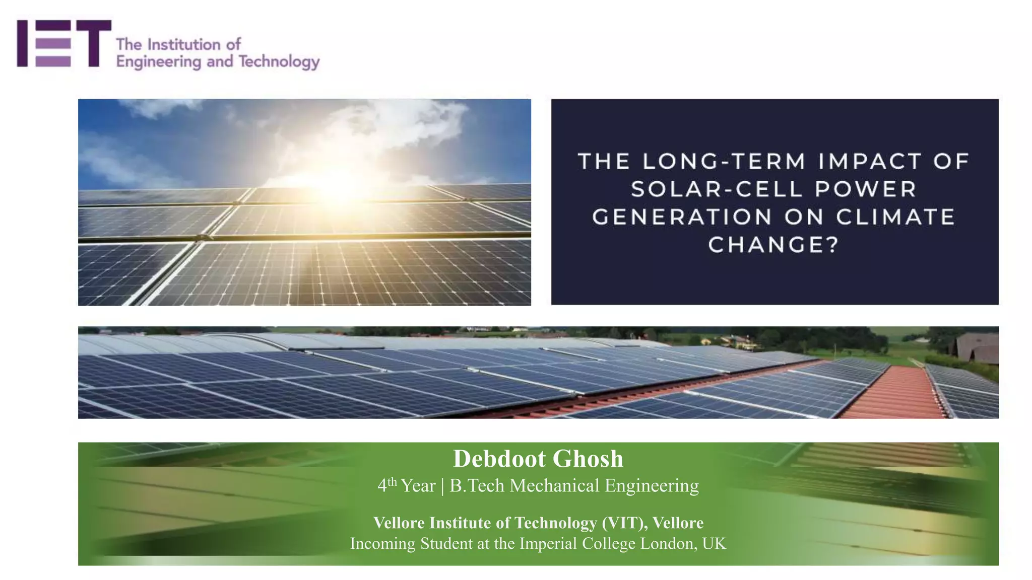 Solar-cell based Power Generation - Will it affect Climate Change ...