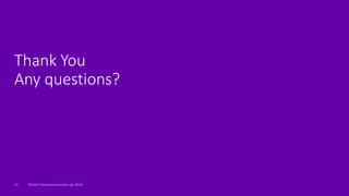 British Telecommunications plc 2018
Thank You
Any questions?
23
 