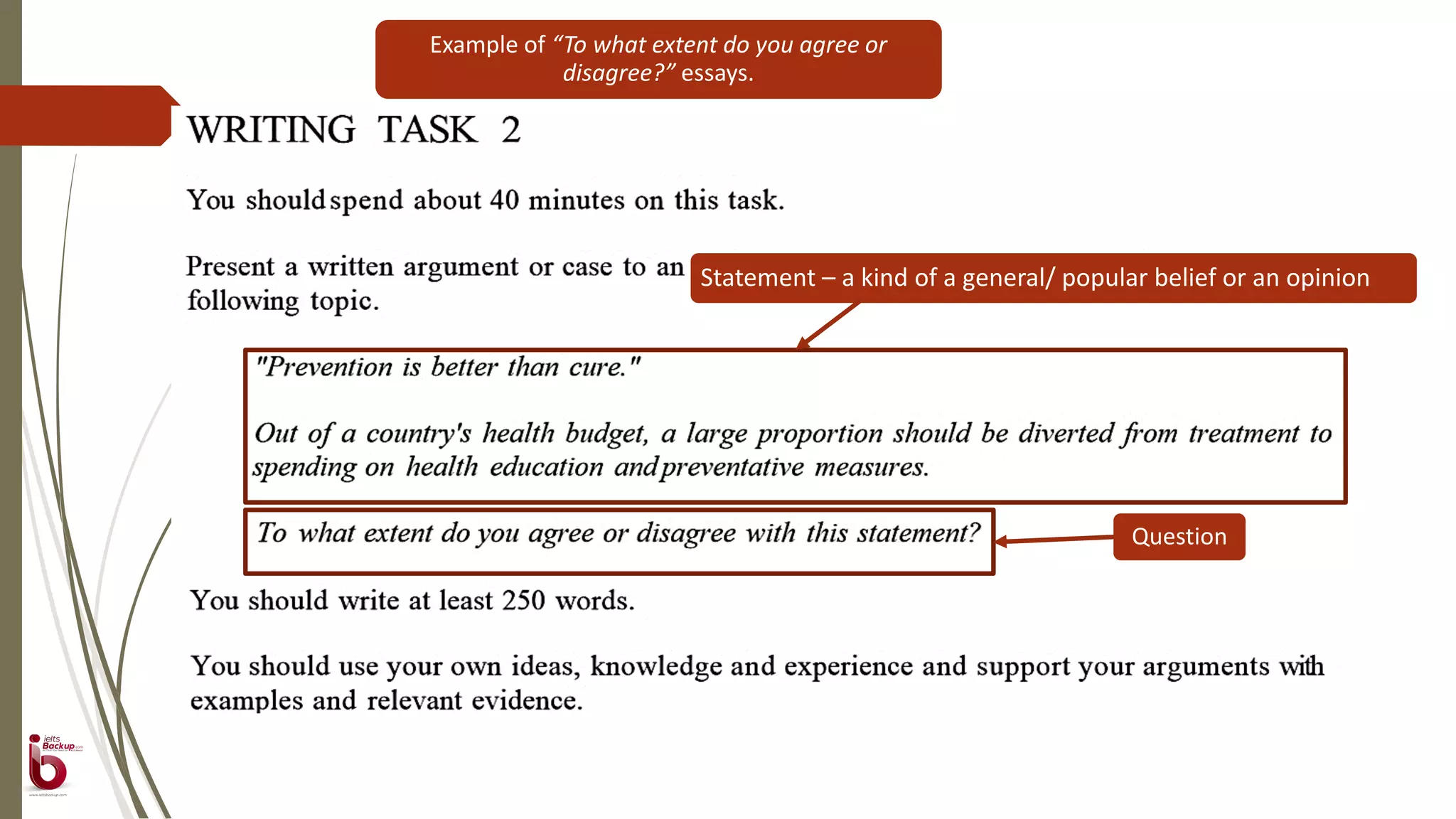 IETLS Writing Task 2 - Question Types | PPTX