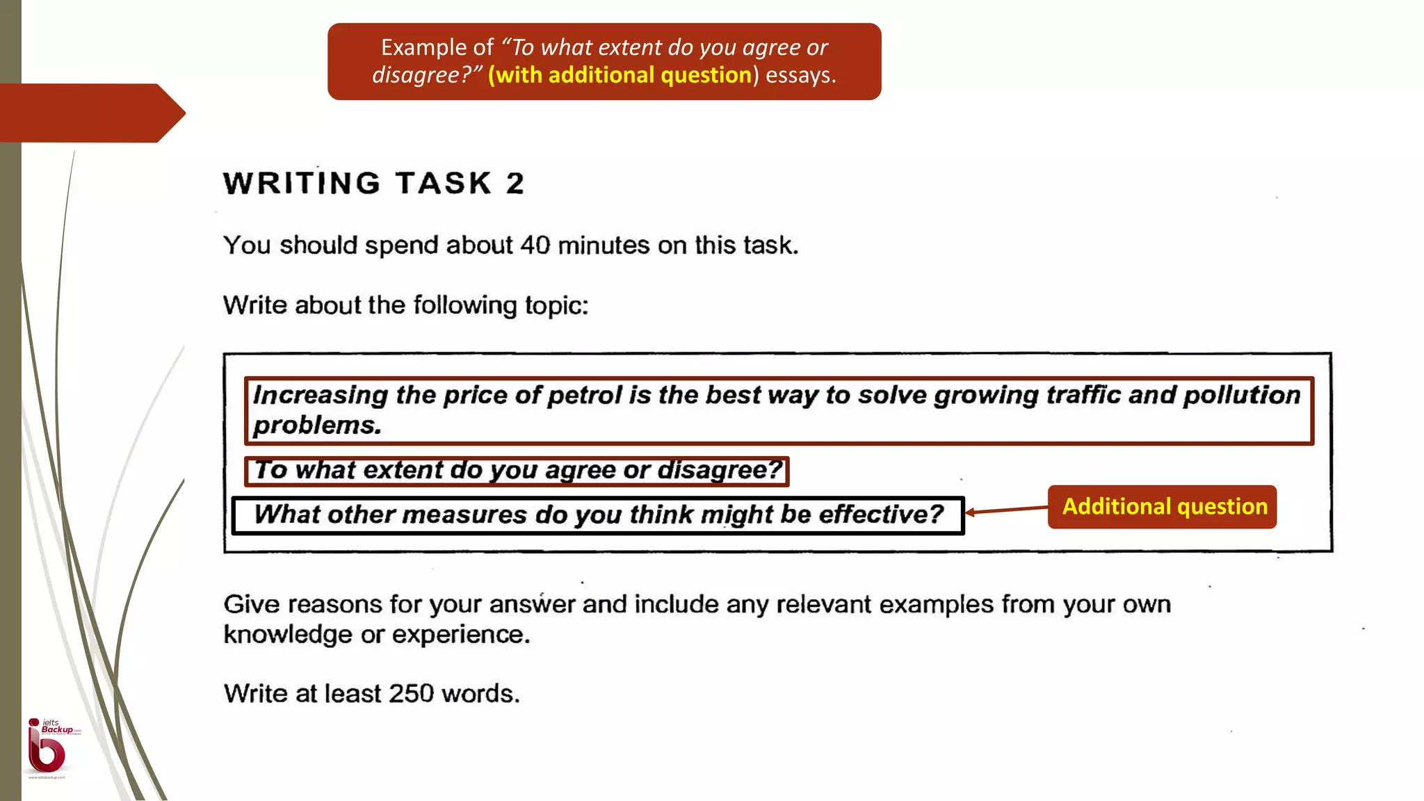 IETLS Writing Task 2 - Question Types | PPTX