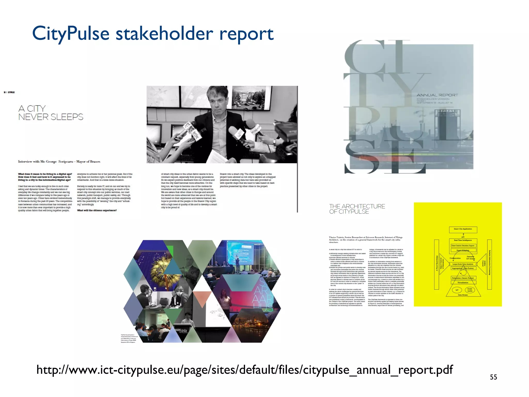 CityPulse stakeholder report
55
http://www.ict-citypulse.eu/page/sites/default/files/citypulse_annual_report.pdf
 