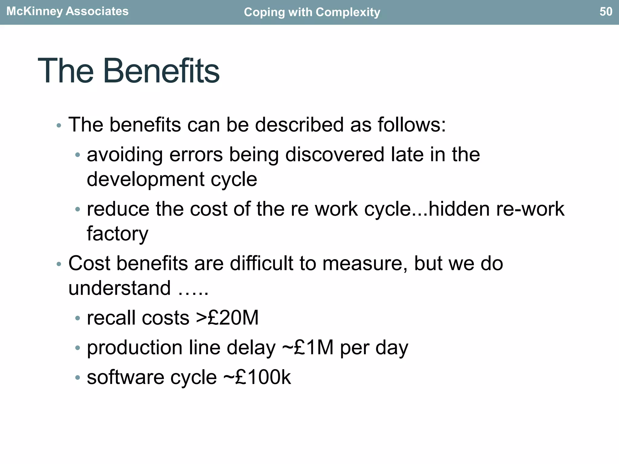 The properties to be proved