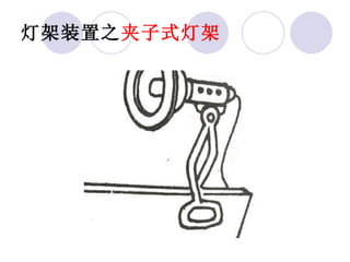 灯架装置之 夹子式灯架 