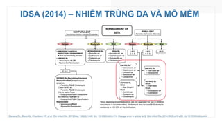 IDSA (2014) – NHIỄM TRÙNG DA VÀ MÔ MỀM
Stevens DL, Bisno AL, Chambers HF, et al. Clin Infect Dis. 2015 May 1;60(9):1448. doi: 10.1093/cid/civ114. Dosage error in article text]. Clin Infect Dis. 2014;59(2):e10-e52. doi:10.1093/cid/ciu444
 