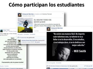Cómo participan los estudiantes