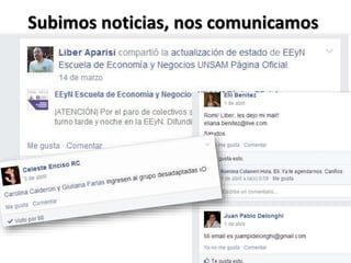Subimos noticias, nos comunicamos