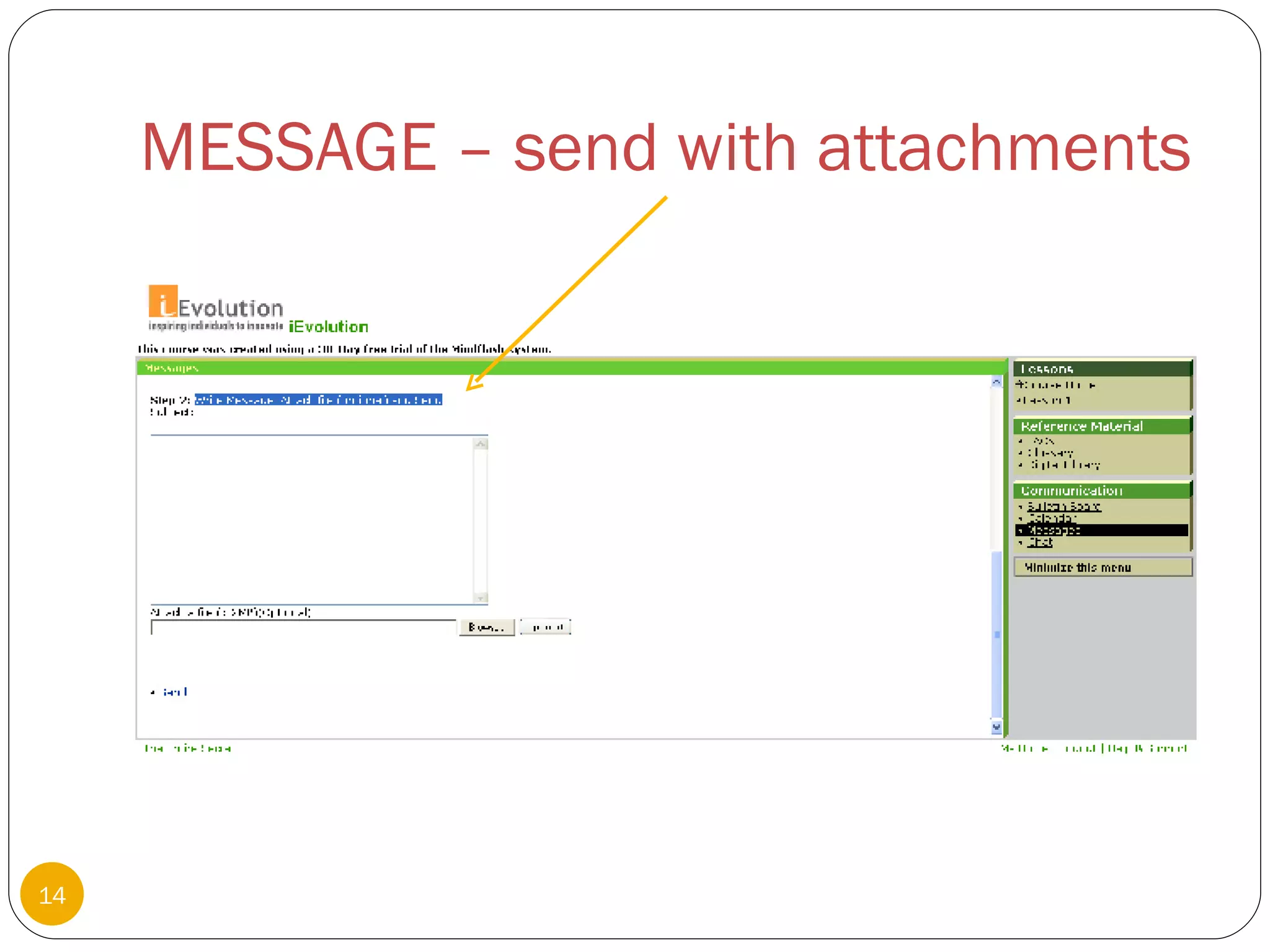 MESSAGE – send with attachments 