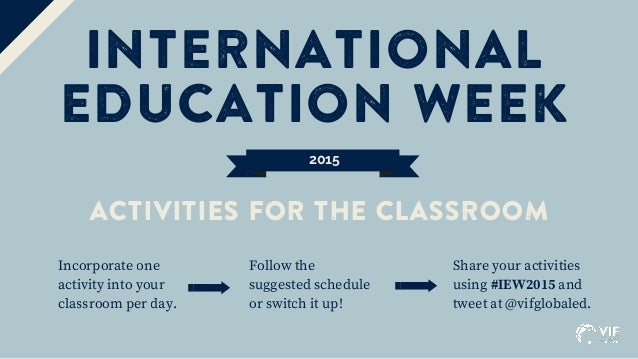 international education week 2015 activities for the classroom
