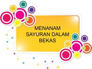 MENANAM 
SAYURAN DALAM 
BEKAS 
 