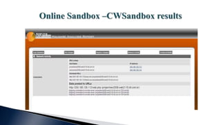 Advanced Malware Analysis Training Session6 Malware Sandbox Analysis Pptx