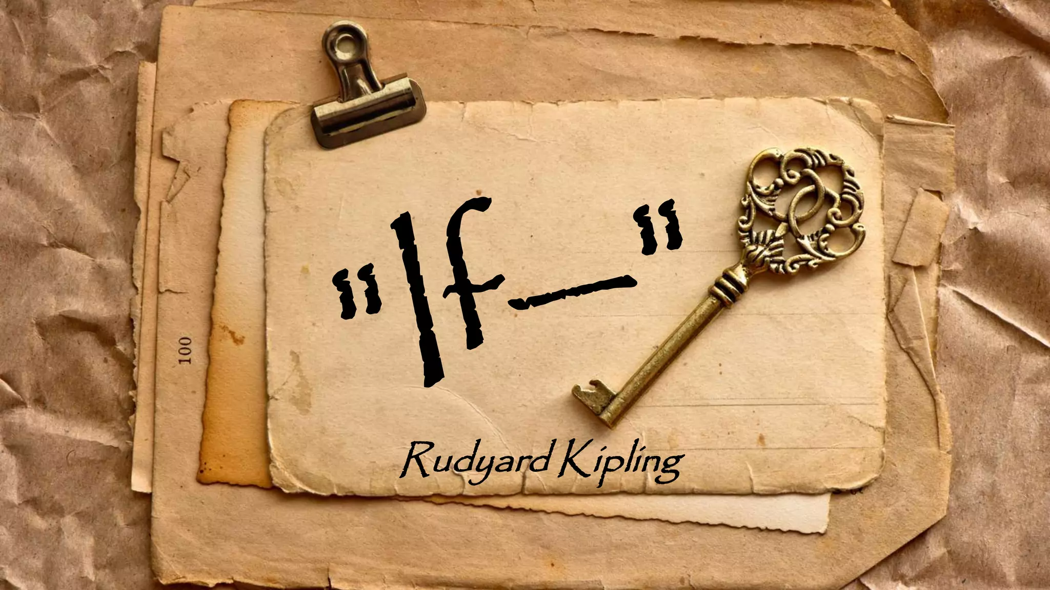 Rudyard Kipling
 