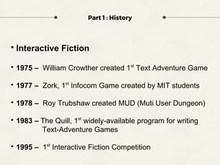 Interactive Fiction - Text Based Game | PDF