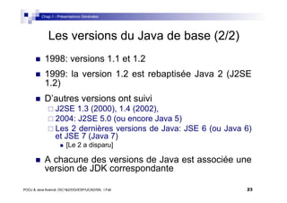 Cours Informatique-ProgrammationOrienteObjetJ&Java Avance-DIC | PDF