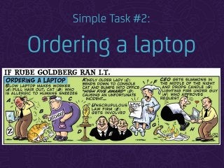 Simple Task #2:
Ordering a laptop
 
