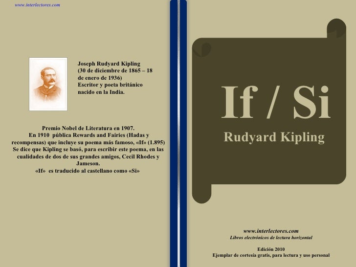 If si de rudyard kipling