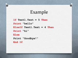 If then statement | PPT