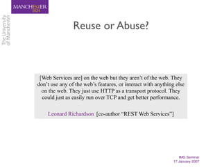 If Web Services are the Answer, What's The Question